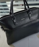 袋鼠男包公文包男士手提包笔记本电脑包商务休闲单肩斜挎男皮包文件包 黑色 14英寸 实拍图