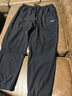 鸿星尔克运动裤男秋冬季新款长裤加绒男款跑步裤子卫裤男士九分裤休闲裤 正黑-吸湿速干-2012 XL （170-175cm/130-140斤） 实拍图