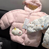 巴拉巴拉童装儿童羽绒服宝宝男女童2025冬装新款婴儿外套保暖上衣泡芙羽绒 粉色小苹果60356-白鸭绒 100 （充绒量81g 适合2-3岁） 实拍图