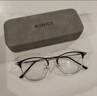 蔡司（ZEISS）镜片近视眼镜男大脸半框配眼镜防蓝光有度数护镜架女散光变色眼镜 镜架+1.56防蓝光镜片（0-400度） 实拍图