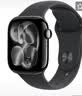 Apple/苹果WatchS11智能手表GPS+蜂窝款42毫米亮黑色铝金属表壳黑色运动型表带S/M-联通补贴 实拍图