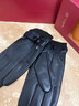 金利来（Goldlion）手套男士真皮2025新款冬季时尚潮流厚羊皮保暖加绒防风防寒可触屏 黑色 推荐尺码 L 码【热卖推荐购买】 实拍图