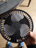 电风扇伸缩折叠小风扇宿舍家用静音充电型办公台式USB桌面宿舍大风力夏台面落地两用折叠电风扇 颜色随机 直插款无档位开关1个装 实拍图