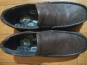 骆驼（CAMEL）软底舒适耐磨套脚秋中年商务休闲皮鞋男 GE12235379 棕色 41 实拍图