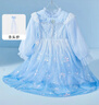 迪士尼艾莎女童公主裙连衣裙子女童秋装秋季2025新款新品生日元旦礼服裙 实拍图