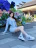 涞觅润丝（Limerence M）「巴洛克」丝袜复古优雅性感女超薄黑丝提花连裤袜 白色 1双 均码 T裆闭裆-F码(150~175cm) 实拍图