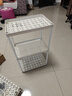 小推车置物架落地卫生间多层厨房移动零食蔬菜卧室床头收纳储物架 【三层】白色送4轮 【活动中】 实拍图