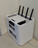 懒角落台面路由器收纳盒wifi光猫机顶盒放置物架桌面收纳盒排插无线整理 实拍图