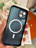 KEKLLE【肤感磁吸】适用iPhone14手机壳苹果14保护套磁吸无线充电磨砂防摔镜头全包软边保护套 宝蓝色 实拍图