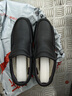 强人棉鞋男羊毛保暖休闲鞋头层牛皮冬季防寒棉皮鞋 JDC351085 黑 40码 实拍图