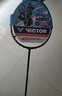 威克多（VICTOR）羽毛球拍全碳素胜利铁锤单拍TK-HMRL EX铁蓝灰5U已穿线26磅附手胶 实拍图