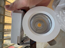 欧普（OPPLE）钣金微棱镜防眩全光谱LED筒灯吊顶灯铝材9瓦白光 开孔7.5~7.8cm 实拍图