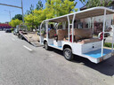 电动观光车四轮11座14座燃油封闭式全包围售楼处看房车景区点游乐场公园校内旅游览电瓶摆渡接驳车 14座敞篷高配 实拍图