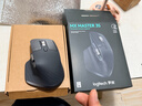 罗技（Logitech）大师系列 MX Master 3S 无线蓝牙鼠标 人体工学 办公 静音鼠标 高端 石墨黑 带无线接收器 实拍图
