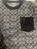 蔻驰（COACH）奥莱男士经典标志老花夏季短袖T恤圆领纯棉舒适 卡其色 经典标志 XL 实拍图