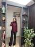 森上优集黑色西装裤女2026新款高腰垂感阔腿裤梨形休闲直筒裤子春秋夏长裤 双扣西装裤 M 【80-95斤】 实拍图