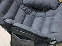 斐思莱乐沙发椅家用椅子宿舍懒人椅寝室午休沙发折叠椅靠背椅休闲椅月亮椅 【银灰色】加厚单椅+三档调节 加固加厚 实拍图