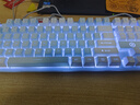 银雕(YINDIAO) K500键盘彩包升级版 机械手感 游戏背光电竞办公USB外接 全尺寸 蓝白双拼白光有线键盘 实拍图