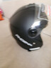 凤凰（Phoenix）新国标A类3C认证电动车摩托车头盔双镜片防雾防风保暖哑黑 男女四季通用电瓶车3/4半盔冬季安全帽 实拍图
