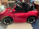 米蚁（MiYi）【1.15米加长版】儿童电动车四轮汽车可坐人遥控小孩宝宝玩具童车 四驱烤红+大电瓶+手机遥控+软座 实拍图
