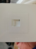 公牛（BULL）开关插座G07系列 一位电脑打线型六类插座面板G07T102B象牙白暗装 实拍图