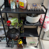 全品屋厨房用具置物架落地多层多功能层架收纳家用水果蔬菜篮子储物货架 【三网四层】80*32*108cm 加厚材质 实拍图