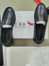 红蜻蜓男士时尚豆豆鞋舒适套脚休闲男鞋皮鞋WTA55901F 黑色 40 实拍图