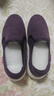 足力健老人鞋一脚蹬散步鞋艾草健康妈妈鞋休闲鞋冬季女鞋 1616Z绛紫36 实拍图
