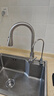 华帝（VATTI）厨房水龙头抽拉式三功能水槽洗菜盆水龙头冷热304不锈钢062100-JD 实拍图