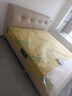 全友家居 头层牛皮真皮床奶油风软包床头主卧室床1.8米双人大床 实拍图