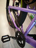 凤凰山地自行车男女变速山地车碟刹青少年儿童自行车学生单车 星际 粉紫【单速+三刀轮】 22寸【适合130-170cm】 实拍图