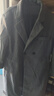 顶峰保罗（Dingfengbaoluo）毛呢大衣外套男秋冬中长款韩版高级宽松过膝呢子风衣HT88灰色2XL 实拍图