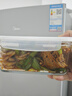 创得耐热玻璃保鲜盒微波炉饭盒上班族便当盒 白加高1080ml+包+餐具 实拍图