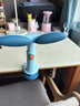 得力（deli）坐姿矫正器舒适软硅胶学生写作姿势纠正器 近视低头驼背纠正姿势夹桌生日开学礼物蓝 实拍图