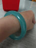 老坑翡翠手镯缅甸油青飘花玉手镯女贵妃镯冰种浅绿玉镯子女款 55号 实拍图