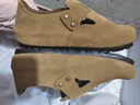 东园物作真皮休闲日系外穿舒适百搭真皮软木男女款圆头平底防滑全包勃肯鞋 姜黄色 36 【偏大一码】 实拍图
