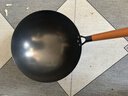 舌尖上的匠人传统老式铁锅不粘锅无涂层家用炒菜锅适用燃气灶煤气灶专用炒锅 34cm含盖（适合6-9人使用） 实拍图