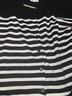 H&M女装毛针织衫春季慵懒风休闲打底衫短款开衫薄款外套0579541 黑色/白色条纹 L 170/104 实拍图