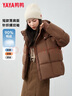 鸭鸭（YAYA）羽绒服女冬季连帽短款加厚保暖女士面包服韩版宽松休闲百搭外套女 实拍图