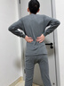 七匹狼秋衣秋裤套装男士保暖内衣男纯棉100%秋冬季打底圆领保暖内衣套装 100%纯棉全身抗菌-黑色 M -165/90(80-110斤) 实拍图