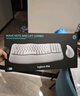 罗技（Logitech）Wave Combo 无线人体工学键鼠套装 垂直鼠标 无线蓝牙鼠标 办公键盘 无线键盘 蓝牙键盘 白色 实拍图