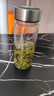 希诺玻璃杯单层加厚大容量家用办公泡茶杯子男车载水杯XN-6016L 400mL 实拍图