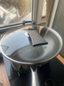 炊大皇 炒锅 304不锈钢炒菜锅平底不粘炒锅34cm  可立可视盖不挑灶 实拍图