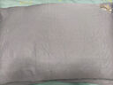 富安娜家纺枕套 60S长绒棉贡缎刺绣枕头套  一对装 74*48cm蓝 实拍图