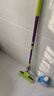 妙洁胶棉拖把27cm杆长120共2头滚轮式懒人家用一拖净免手洗海绵吸水 实拍图