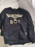 BOY LONDON【经典款】秋季情侣款上衣休闲百搭潮牌纯棉卫衣N03909 黑色 经典款 L 实拍图