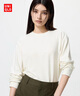 优衣库女装柔软针织摇粒绒圆领套头衫/长袖抓绒卫衣T恤新款479609 479609/01乳白色 S 实拍图