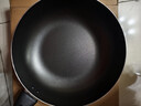 爱仕达（ASD）炒锅不粘锅涂层锅炒菜锅煎炒锅家用28cm燃气专用香槟金JL28G2WG-K 实拍图