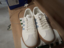 adidas「T头鞋」VL COURT 2.0复古休闲板鞋德训鞋阿迪达斯轻运动   汉玉白/蓝色/金色(推荐女生选小半码)   37 实拍图