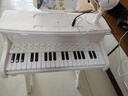 迪漫奇儿童早教神器电子琴儿童钢琴玩具可弹奏音乐初学者带座椅麦克风白 实拍图